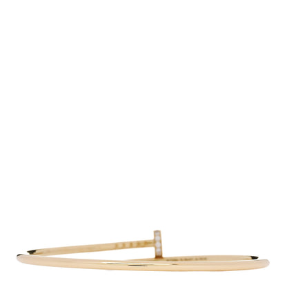 Cartier 18K Yellow Gold Diamond Small Juste Un Clou Bracelet 18 2 of 5