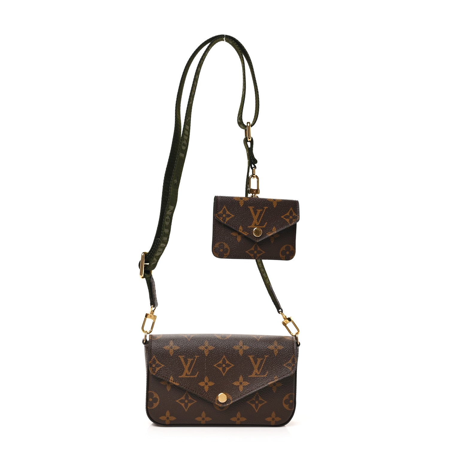 Louis Vuitton Monogram Felicie Strap & Go Kaki 1 of 9