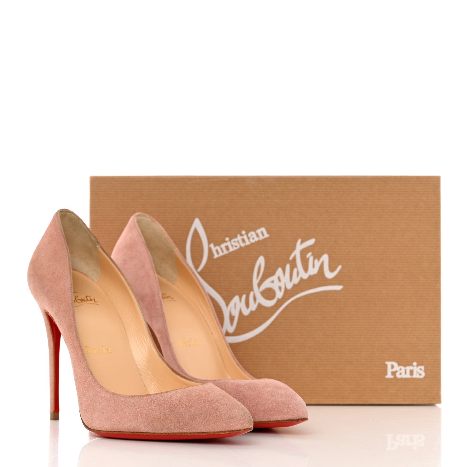 Christian Louboutin Veau Velours Pigalle Follies 100 Pumps 35.5 Ronsard 9 of 9