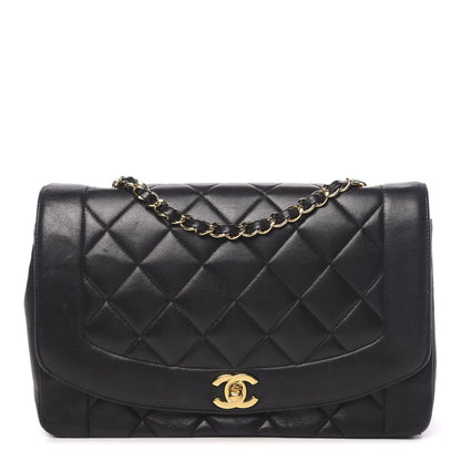 Chanel Lambskin Quilted Small Single Flap Black 1 of 15