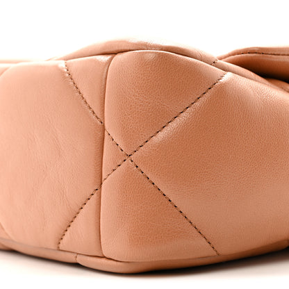 Chanel Lambskin Quilted Medium Chanel 19 Flap Brown 10 of 17