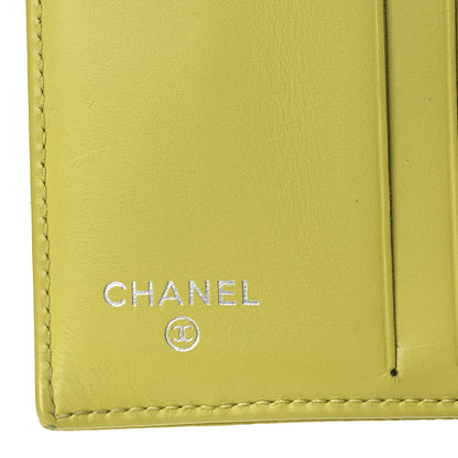 Chanel Caviar Timeless CC Compact French Wallet Yellow 7 of 15