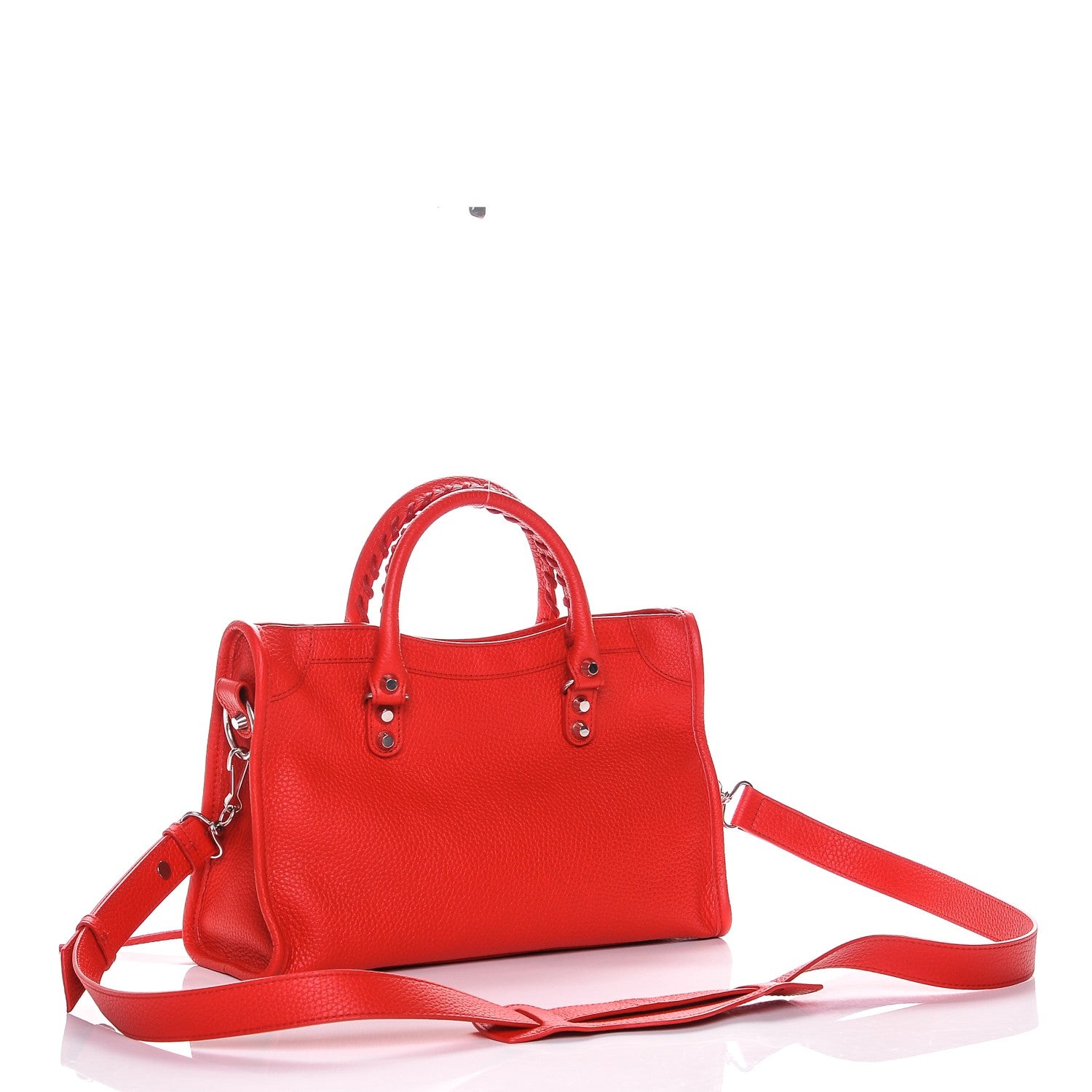Balenciaga Vibrato Calfskin Classic Silver Hardware S City Rouge Cerise 3 of 7