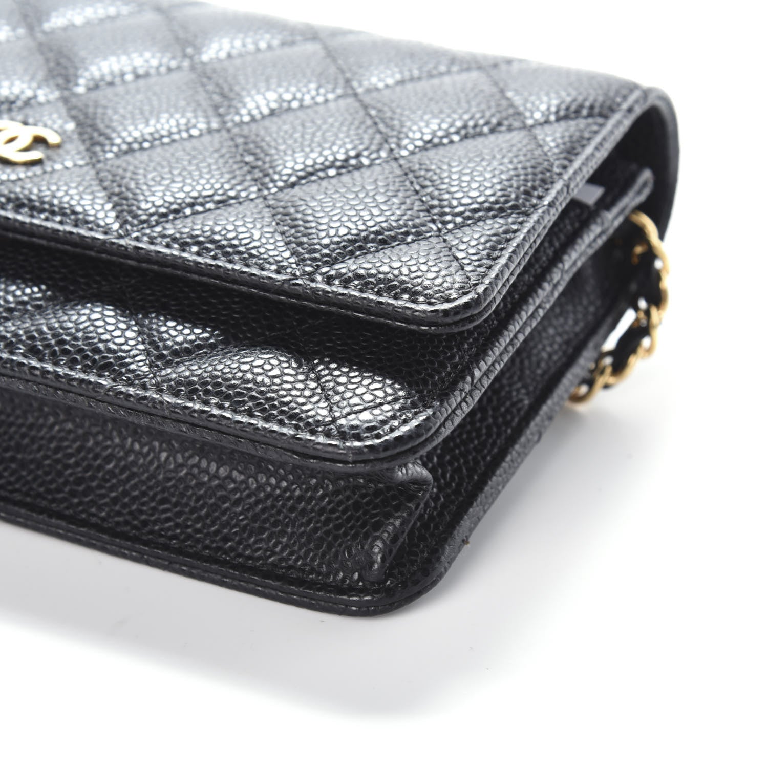Chanel Caviar Quilted Wallet On Chain WOC Black 10 of 10