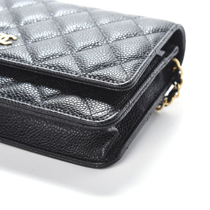 Chanel Caviar Quilted Wallet On Chain WOC Black 10 of 10