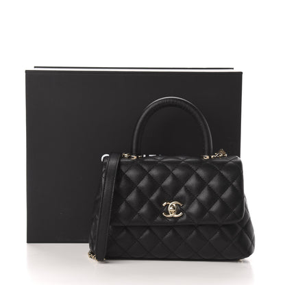 Chanel Caviar Quilted Mini Coco Handle Flap Black 11 of 11