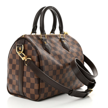 Louis Vuitton Damier Ebene Speedy Bandouliere 25 3 of 9