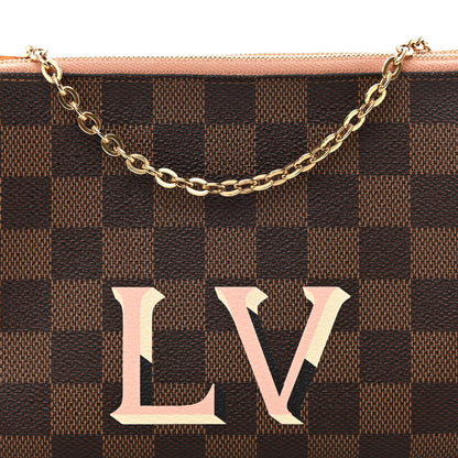 Louis Vuitton Damier Ebene Double Zip Pochette 9 of 18
