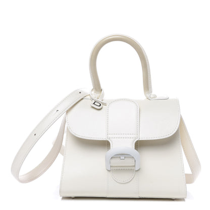 Delvaux Calfskin Mini Brillant Satchel Ivory 1 of 16