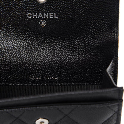 Chanel Caviar Quilted My Everything Flap Card Holder Black 7 of 8