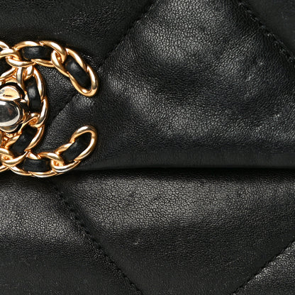 Chanel Lambskin Quilted Medium Chanel 19 Flap Black 13 of 15
