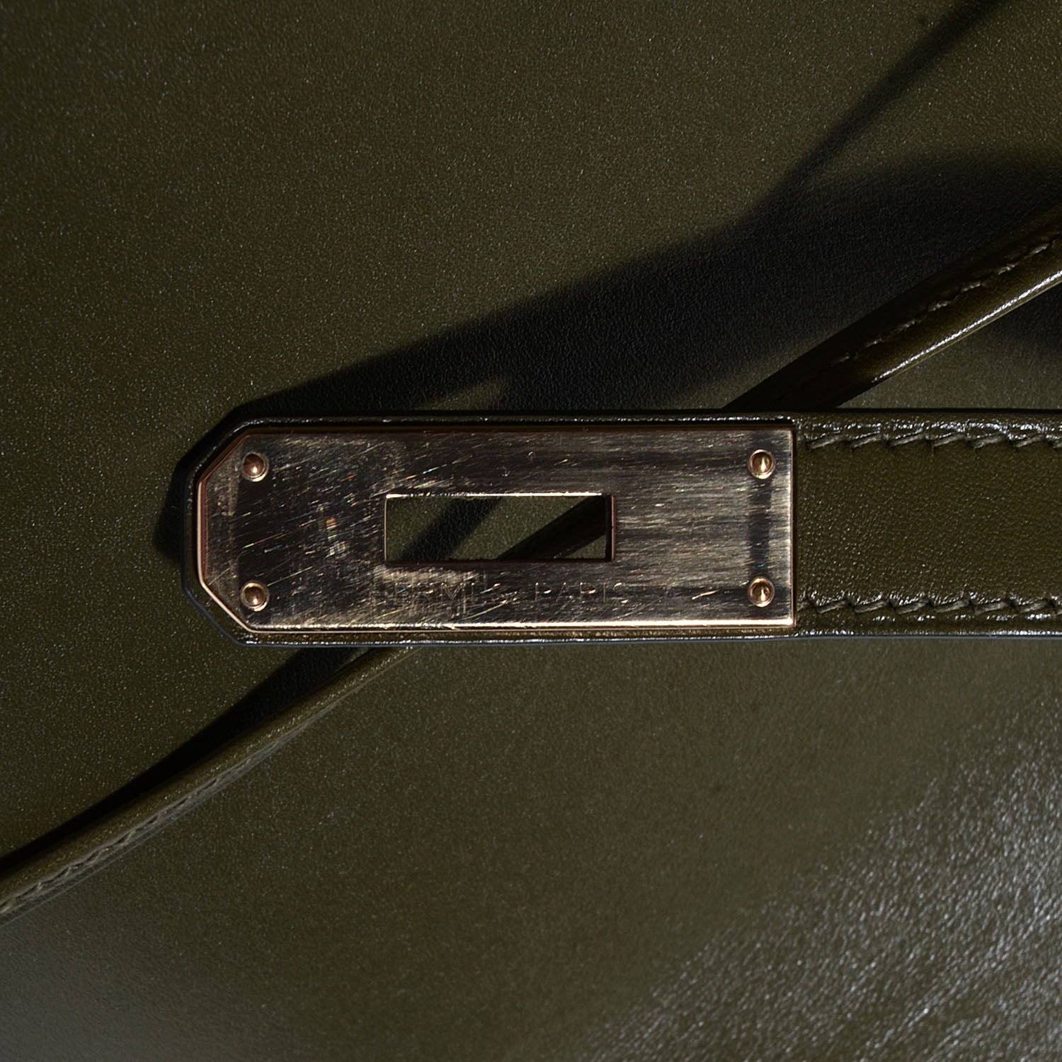 Hermes Tadelakt Ghillies Birkin 35 Vert Veronese 3 of 25