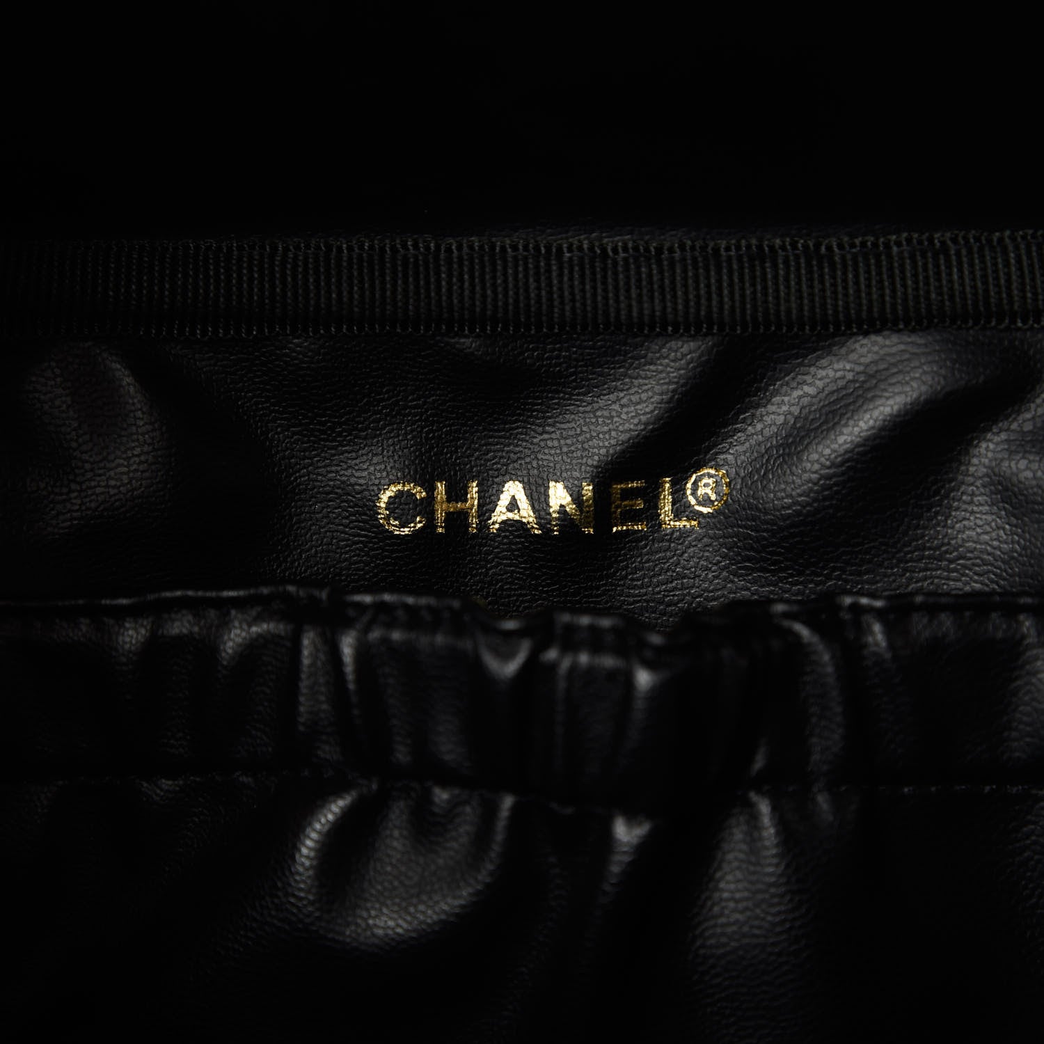 Chanel Calfskin Vanity Cosmetic Bag Black 8 of 10