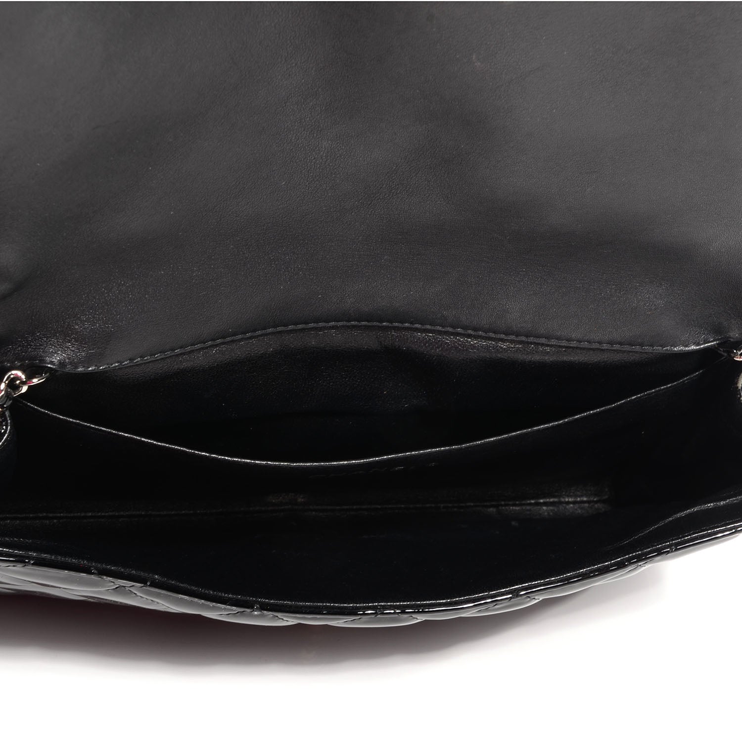 Chanel Patent Quilted Clutch Flap Black 5 of 7