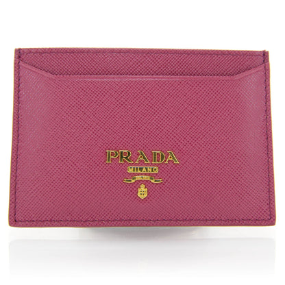 Prada Saffiano Metal Card Case Ibisco 1 of 7