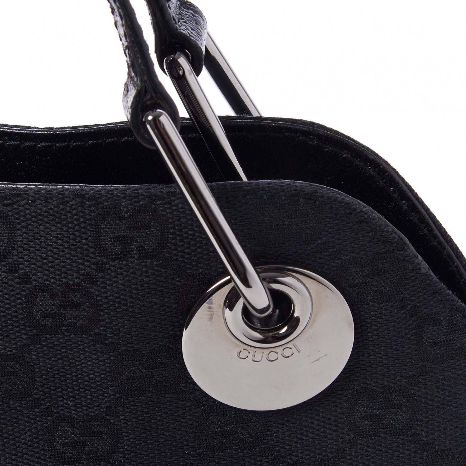 Gucci Monogram Medium Eclipse Shoulder Bag Black 7 of 8