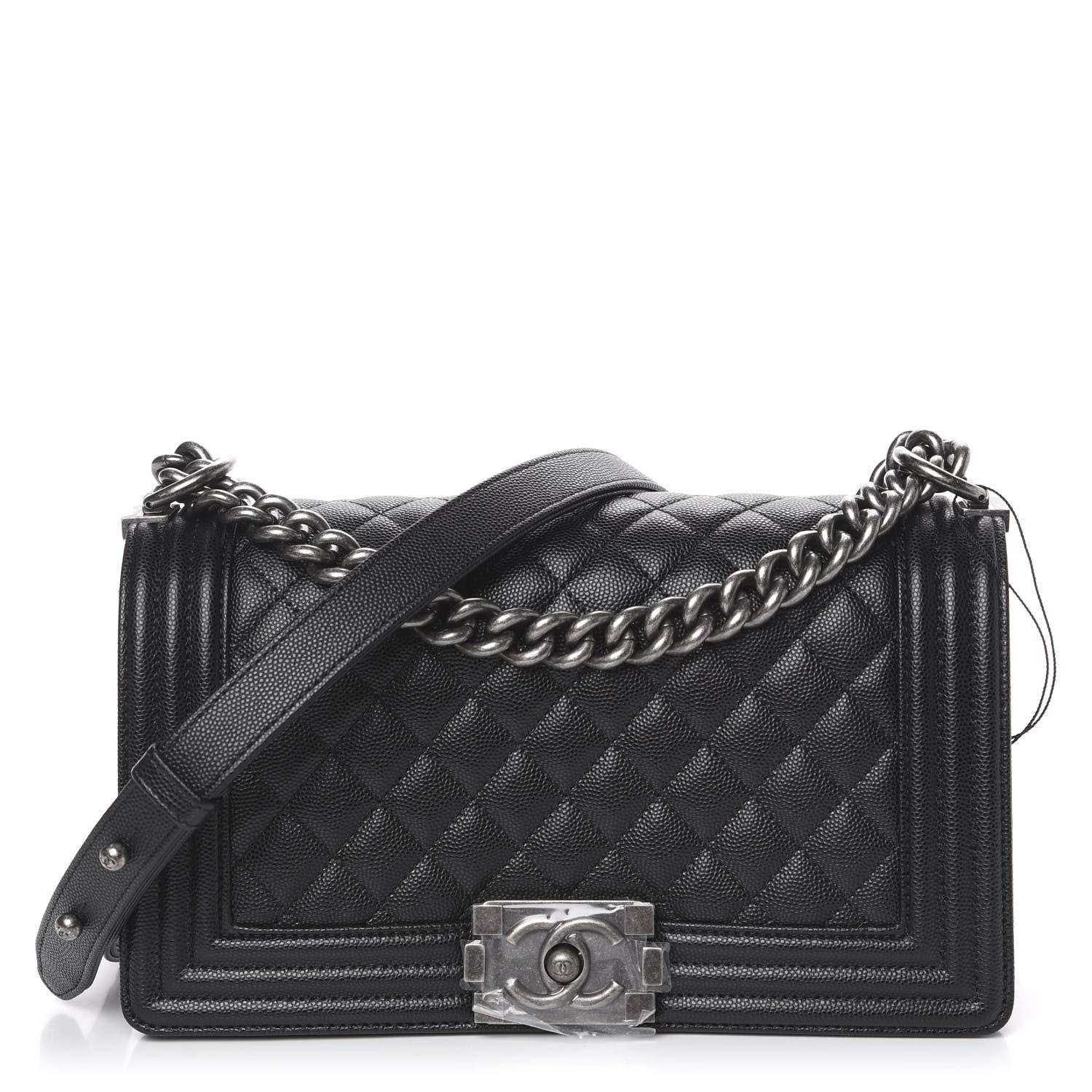 Chanel Caviar Quilted Medium Boy Flap Black 1 of 10