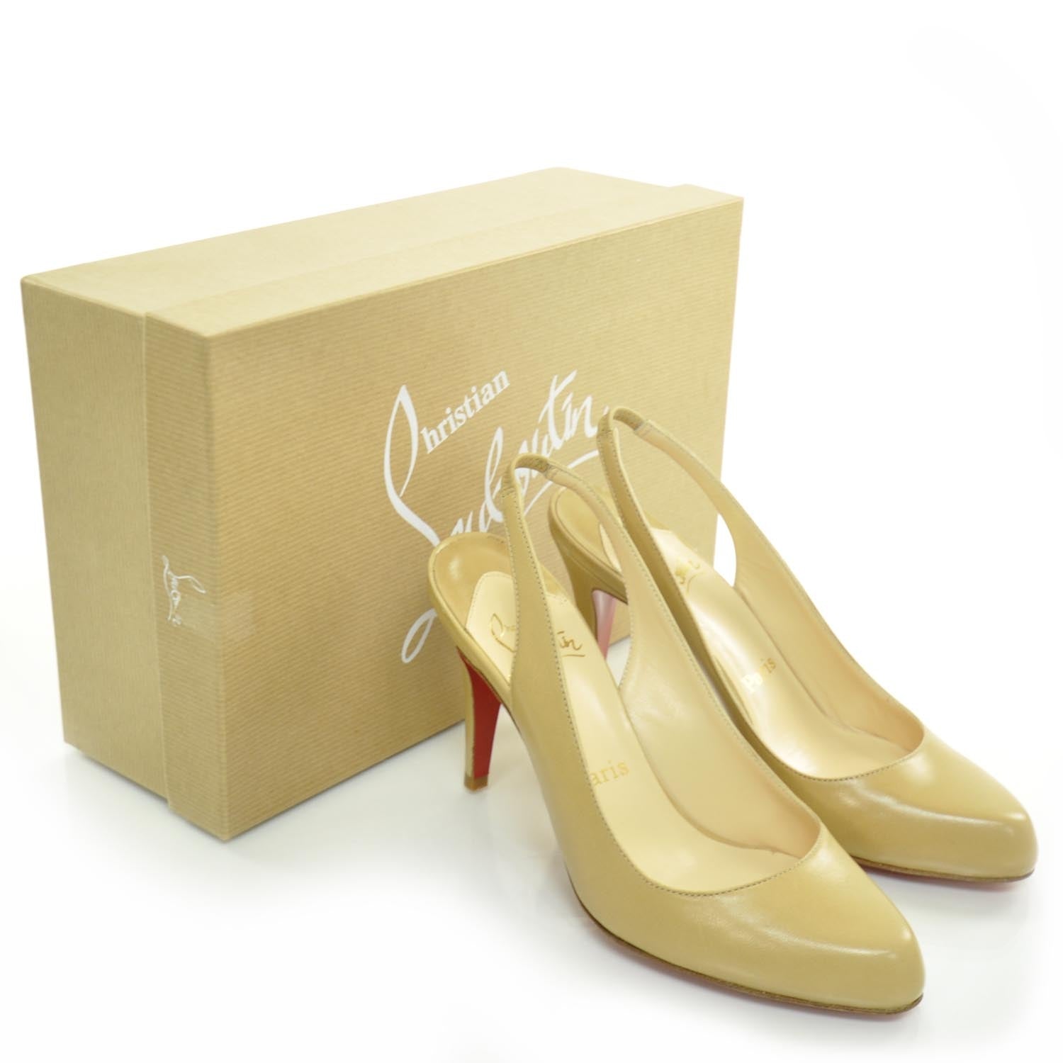 Christian Louboutin Leather O My Sling 100 Slingback Pumps 36 2 of 7