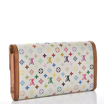 Louis Vuitton Monogram Multicolor Porte Tresor International Wallet White 3 of 13