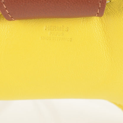 Hermes Milo Lambskin Grigri Rodeo Horse Bag Charm GM Lime Menthe Fauve 3 of 4