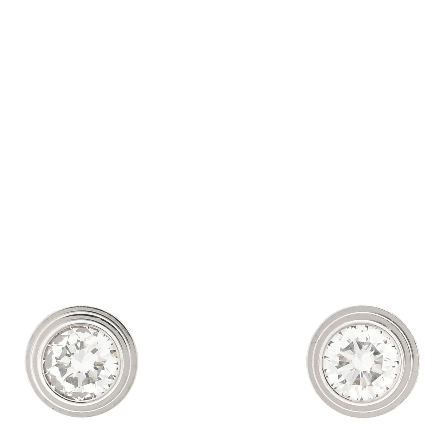 18K White Gold Diamond MM D'Amour Earrings