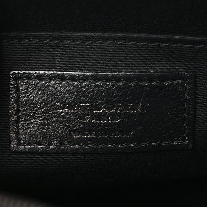 Saint Laurent Calfskin Matelasse Chevron Round Vinyle Camera Bag Black 6 of 8