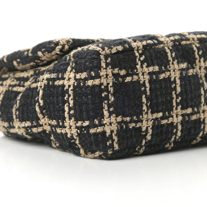 Chanel Tweed Quilted Medium Chanel 19 Flap Black Beige 9 of 11