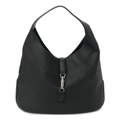 Gucci Soft Grained Calfskin Large Jackie Hobo Black 1 of 10
