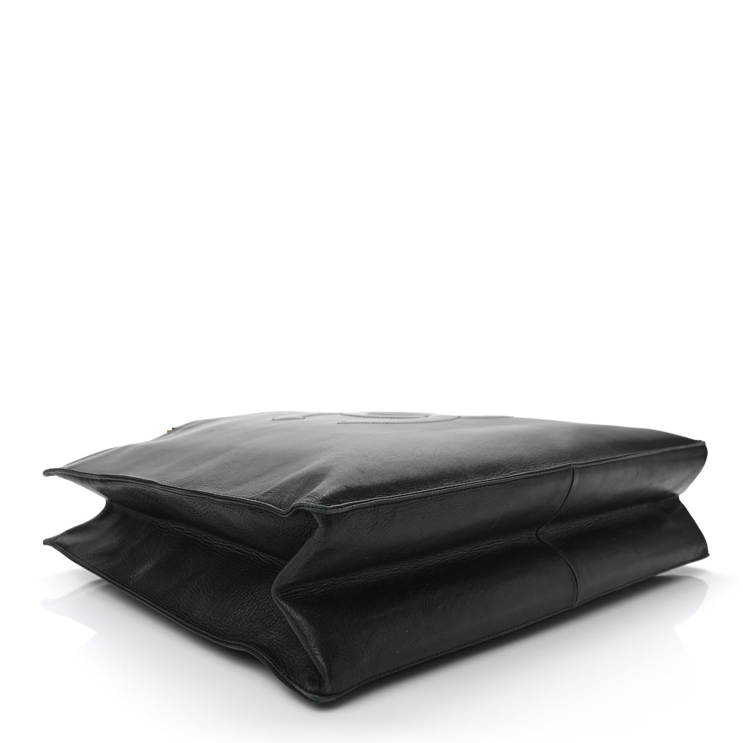 Chanel Lambskin CC Tote Black 4 of 12