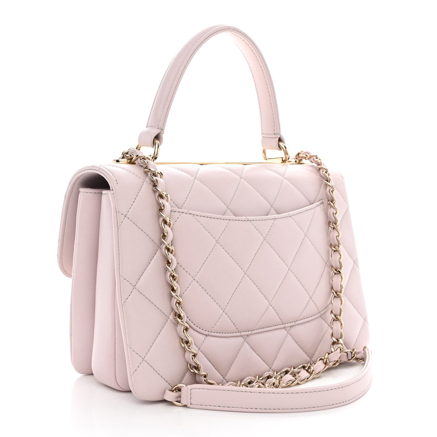 Chanel Lambskin Quilted Small Trendy CC Flap Dual Handle Bag Lilas Lilac 3 of 10