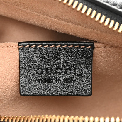 Gucci Monogram Matelasse Diagonal Small GG Marmont Chain Shoulder Bag Beige Black 6 of 15