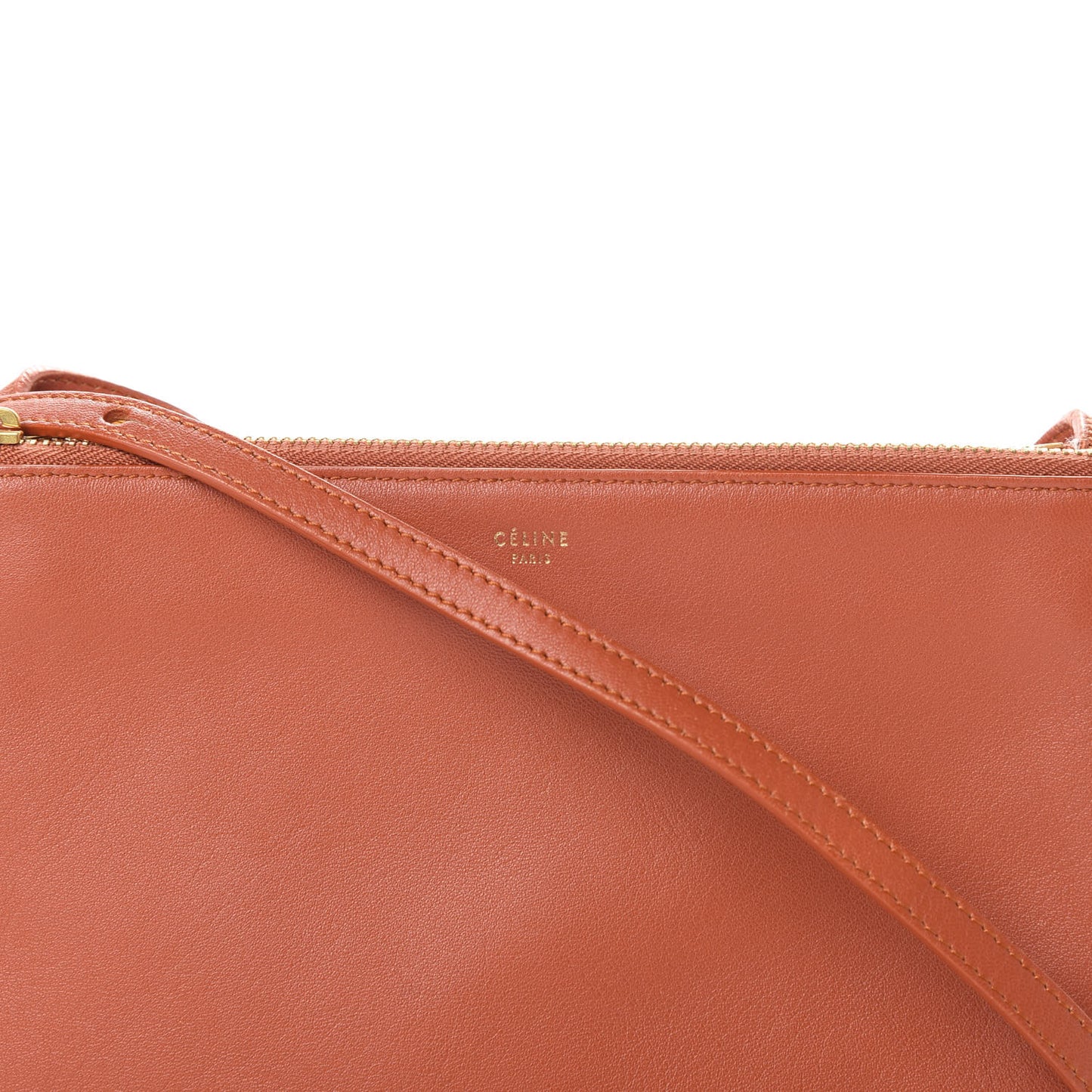 Lambskin Small Trio Crossbody Bag Tan