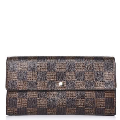Louis Vuitton Damier Ebene Sarah Wallet 1 of 10