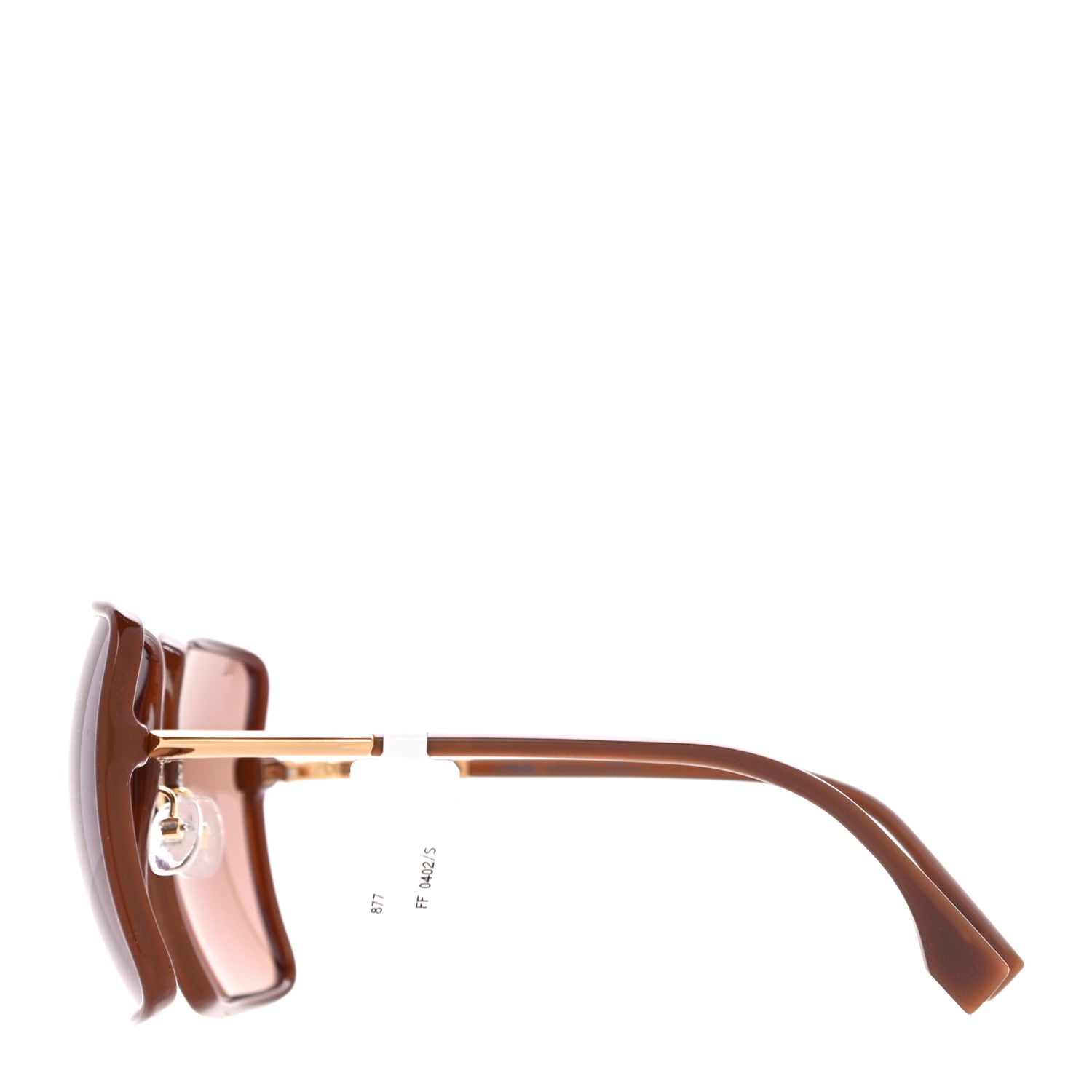 Fendi Square Sunglasses FF 0402/S Brown 2 of 7