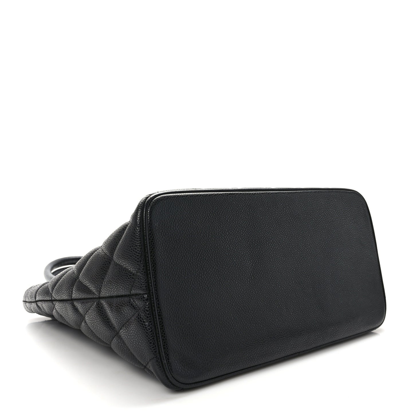 Caviar Quilted Medallion Tote Black