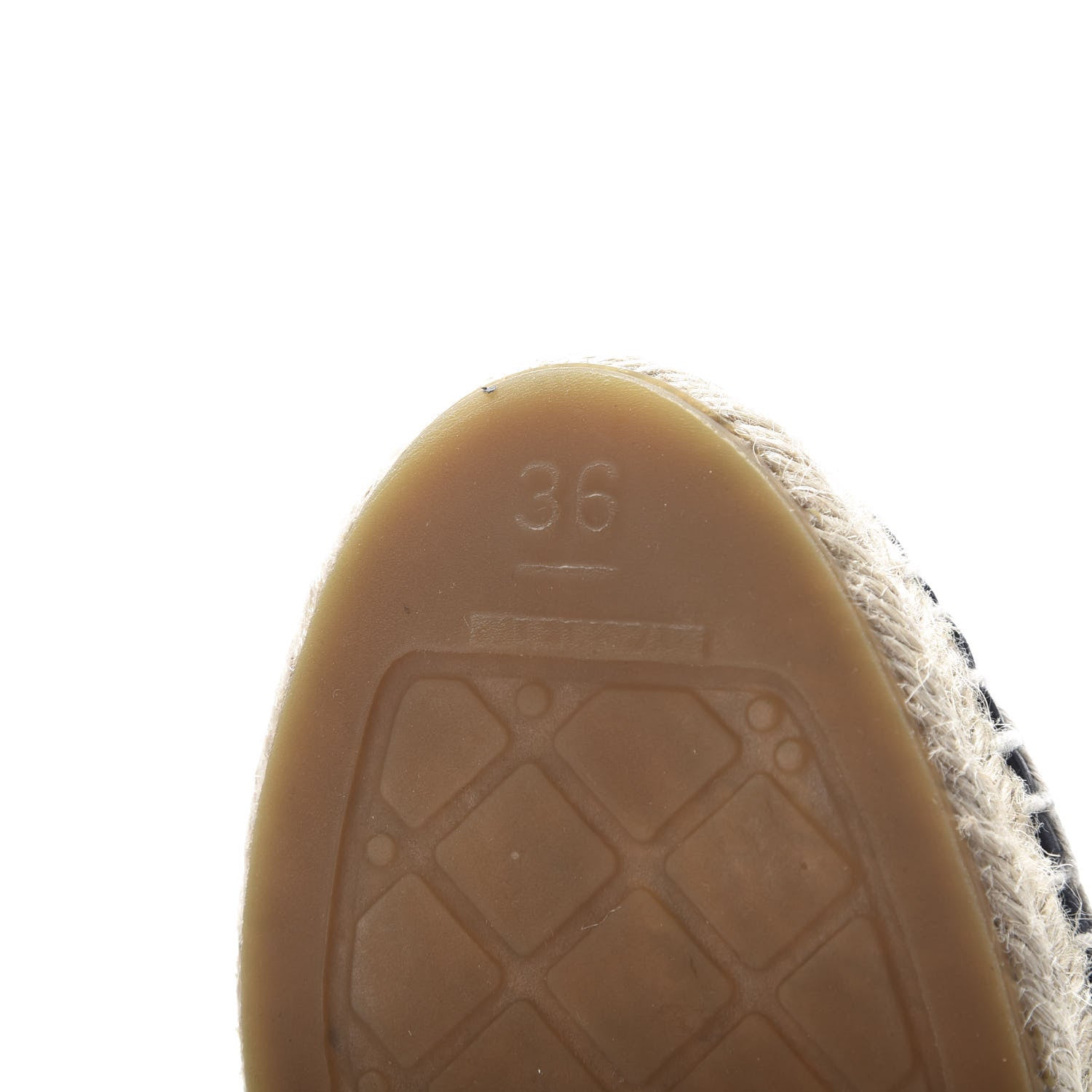 Chanel Lambskin CC Espadrilles 36 Black 9 of 11