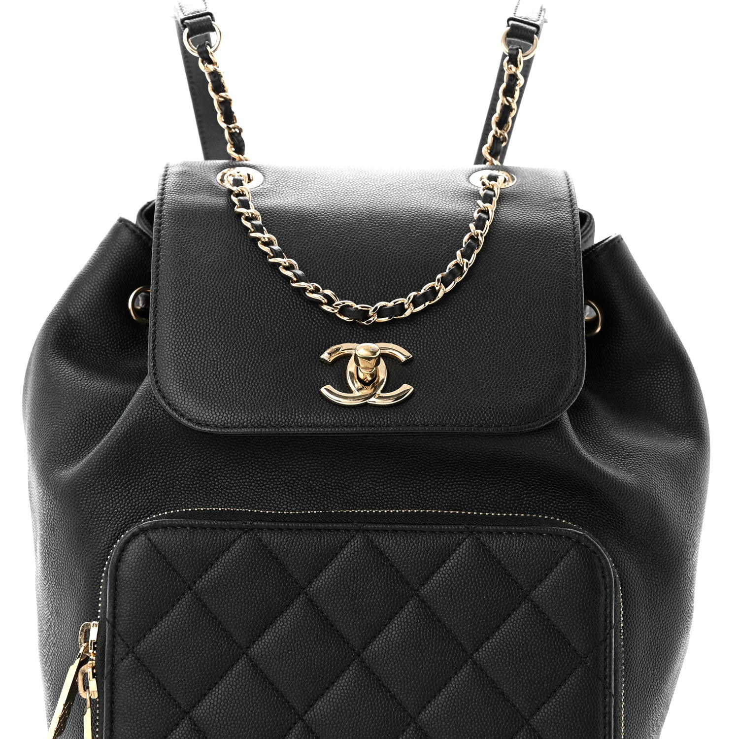 Chanel Caviar Quilted Business Affinity Backpack Black 8 of 10