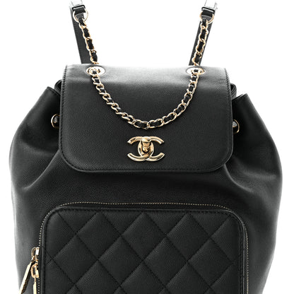 Chanel Caviar Quilted Business Affinity Backpack Black 8 of 10