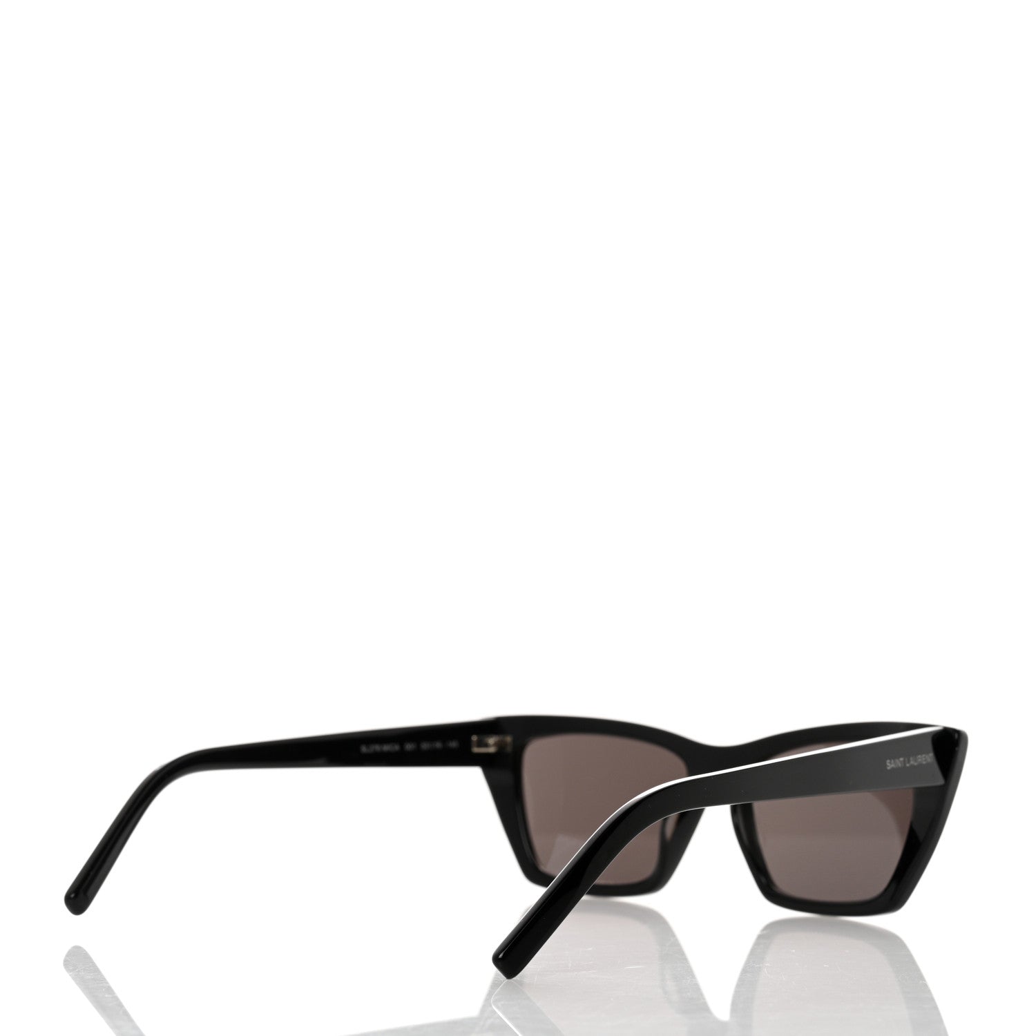 Saint Laurent Acetate Mica Cat Eye Sunglasses SL 276 Black 4 of 8