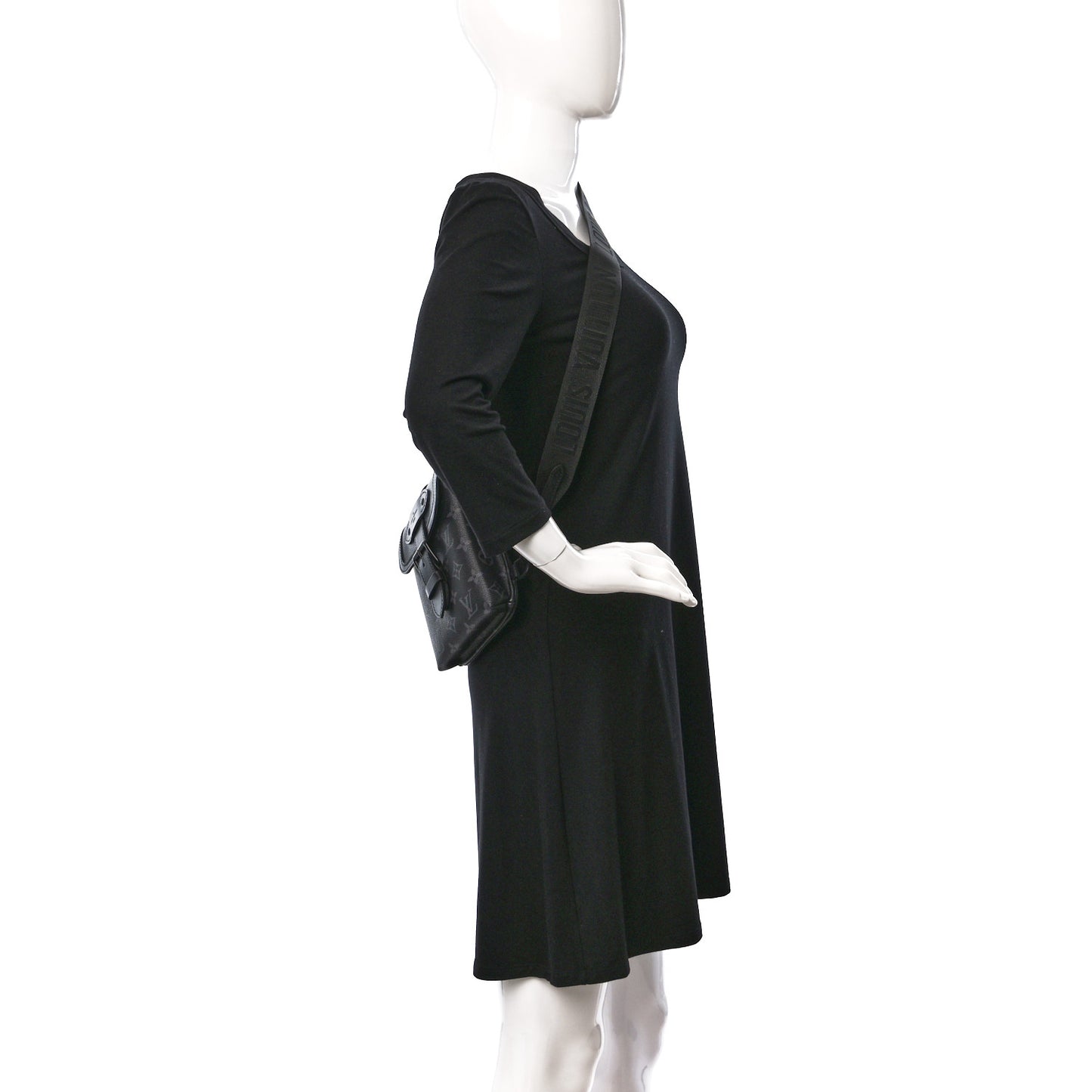 Monogram Eclipse Saumur Slingbag Black