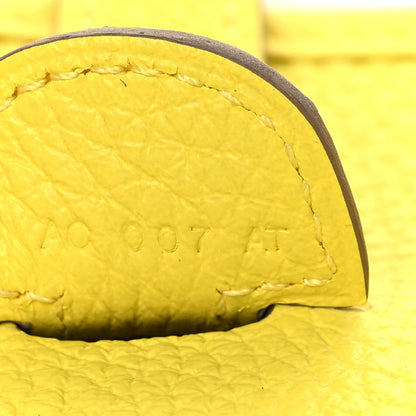 Hermes Taurillon Clemence Evelyne III PM Lime 7 of 9
