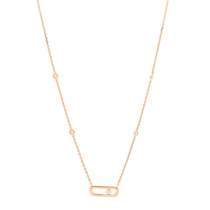 Messika 18K Yellow Gold Diamond Move Uno Necklace 1 of 5