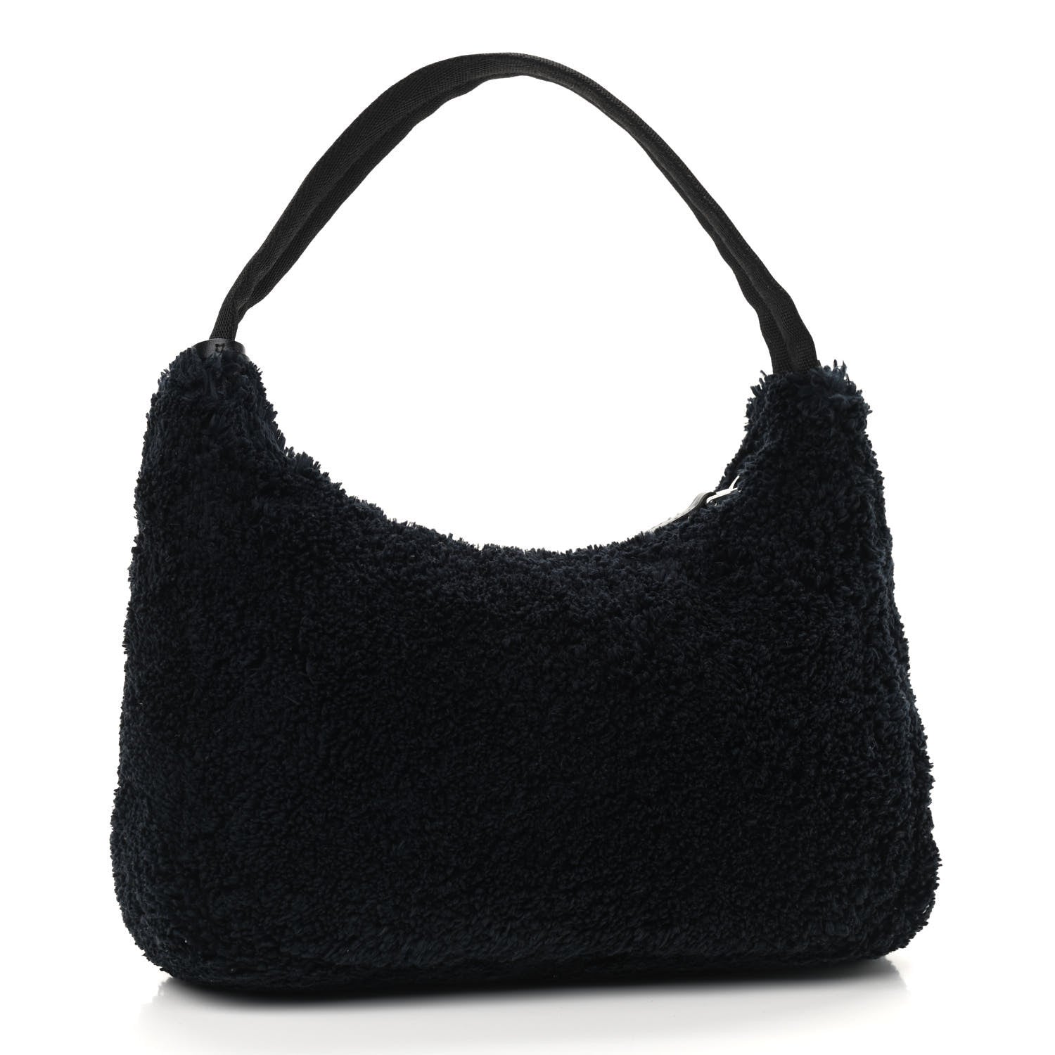 Prada Terry Cloth Mini Re-Edition 2000 Bag Black White 3 of 10