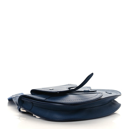 Christian Dior Grained Calfskin Saddle Pouch Blue 3 of 6