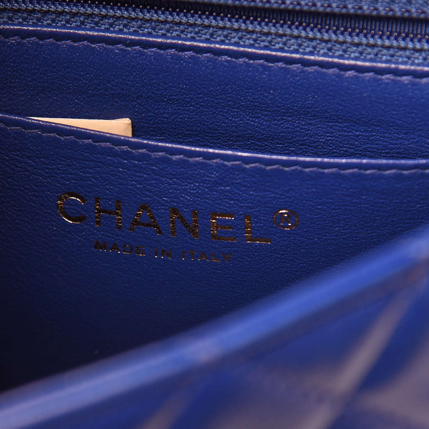 Chanel Lambskin Quilted Mini Rectangular Flap Blue 6 of 11