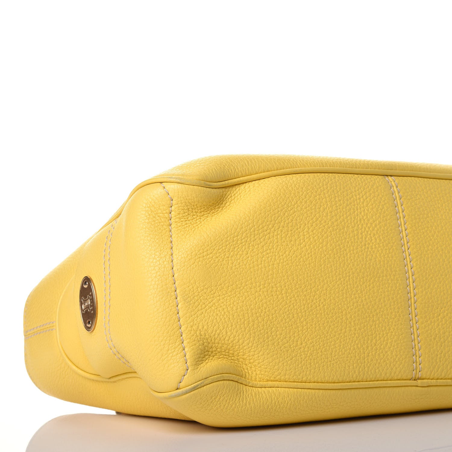 Celine Calfskin Boogie Satchel Yellow 8 of 9
