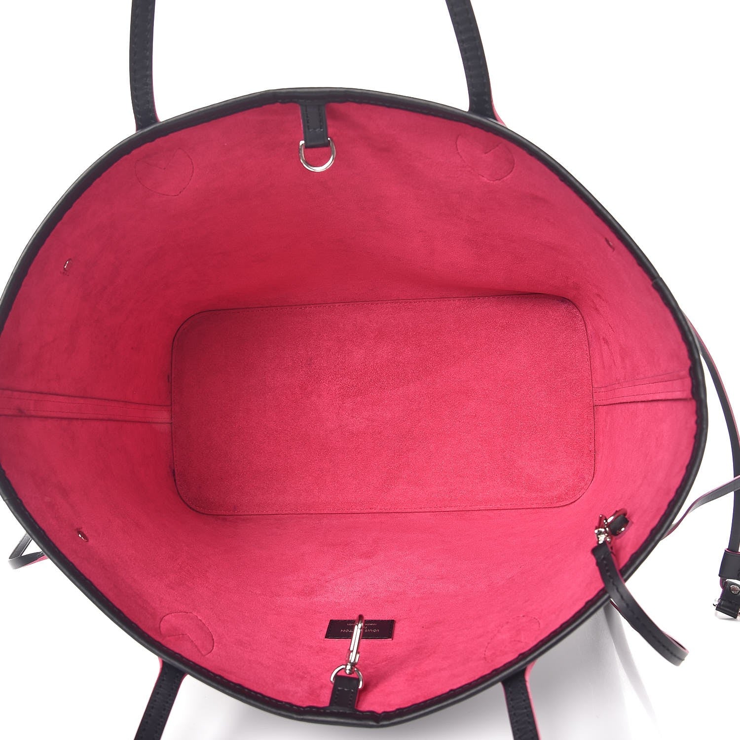 Louis Vuitton Epi Neverfull MM Black Hot Pink 7 of 16