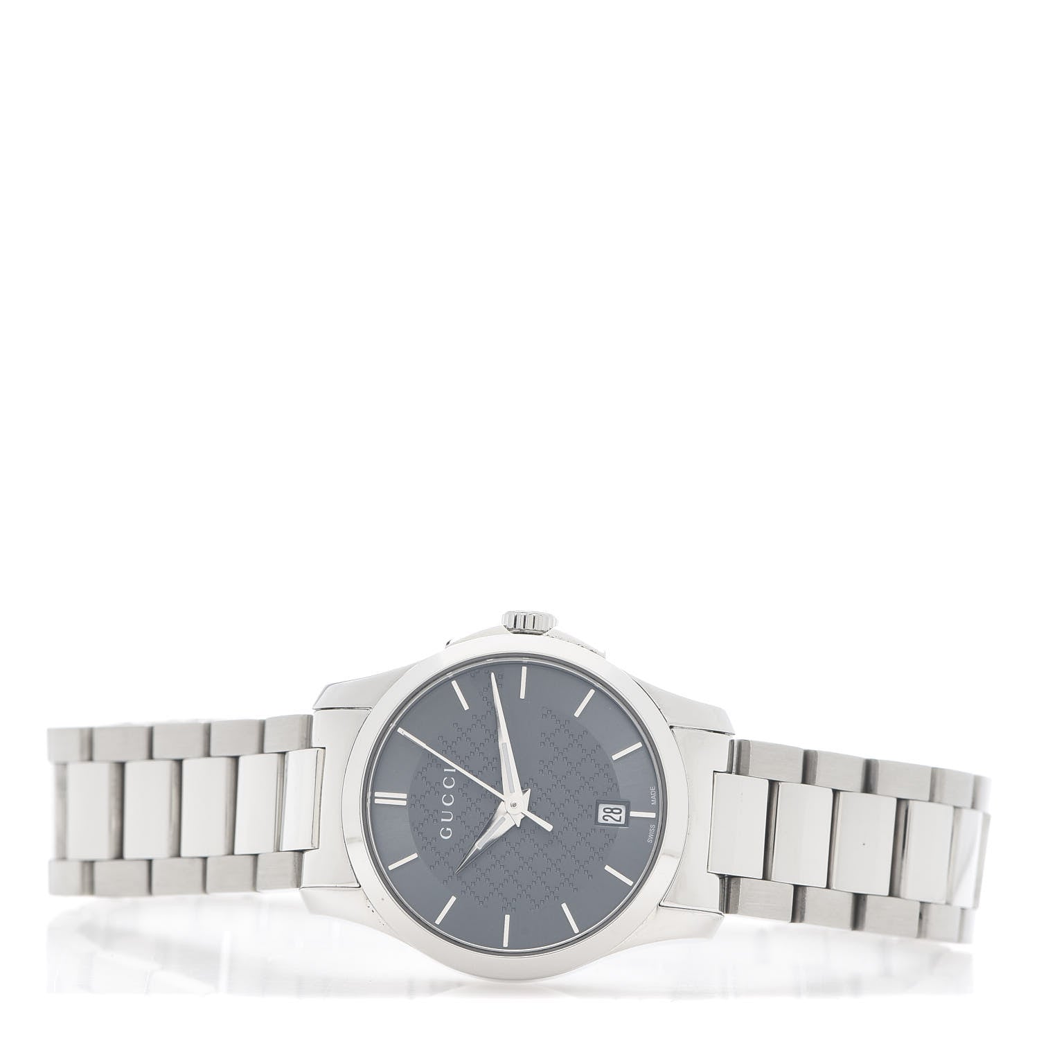 Gucci Stainless Steel 27mm 126.5 G-Timeless Quartz Watch Grey 3 of 6