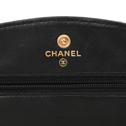 Chanel Caviar Timeless CC Wallet On Chain WOC Black 6 of 14