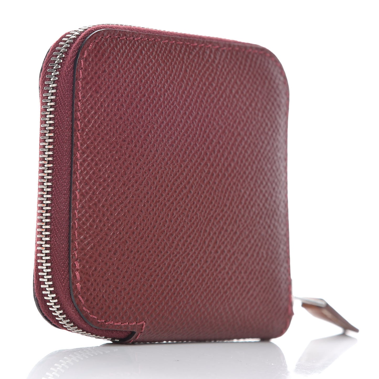 Epsom Silk'In Coin Purse Rouge H Jaune Ambre Rose Ete